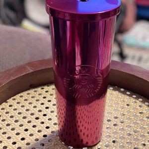 Starbucks Stainless Steel Berry Pink Large 24 oz Tumbler Cold Cup